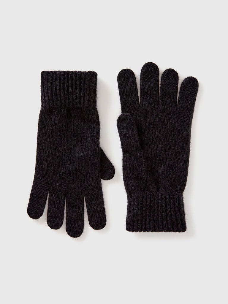 Gants tricotés pour adultes - Couleur noire