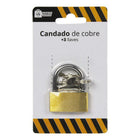Candado de Cobre Market Suprem + 3 Llaves