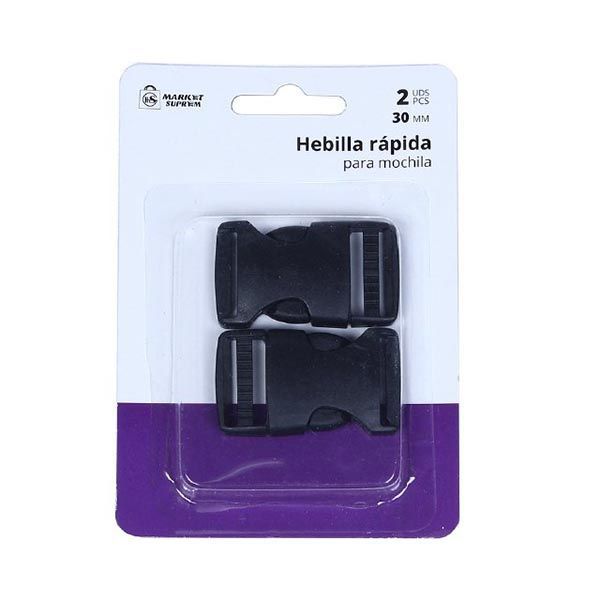 Hebillas Rápidas para Mochila - Pack de 2 Unidades, 30 mm