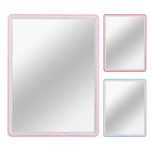 Miroir rectangulaire avec cadre coloré – Fonctionnalité et style dans votre maison