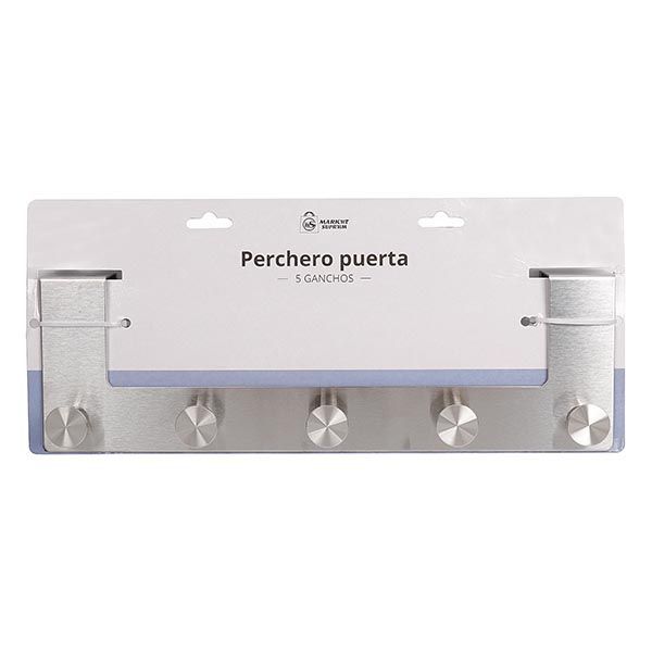Perchero de Puerta con 5 Ganchos de Acero Inoxidable Market Suprem