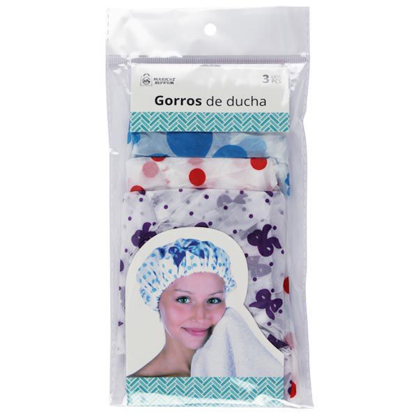 Gorros de Ducha 3uds Market Suprem