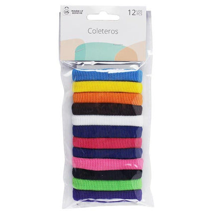 Coleteros Multicolores Market Suprem 12uds