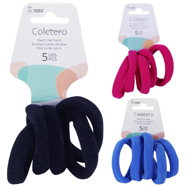 Coleteros Elásticos de Tela Market Suprem – Pack 5 Uds