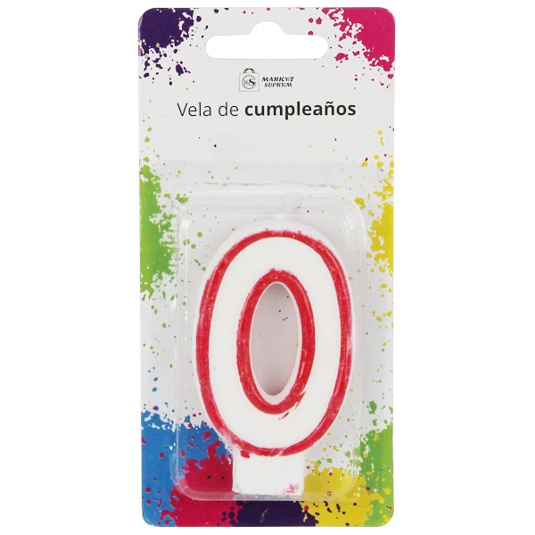 Vela de cumpleaños número 0 Market Suprem