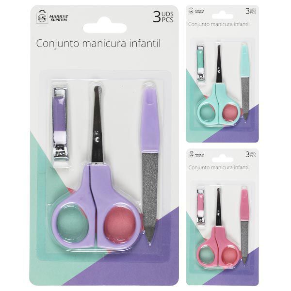 Conjunto Manicura Infantil Market Suprem 3uds