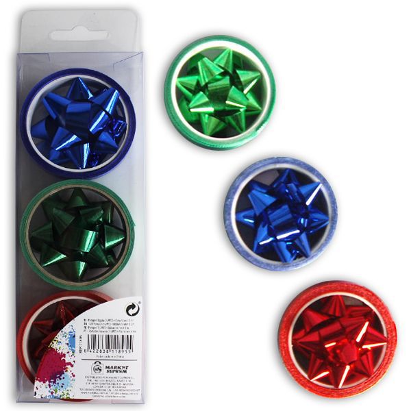 Set de Lazos Market Suprem Autoadhesivos Brillantes (Pack 3 uds.)