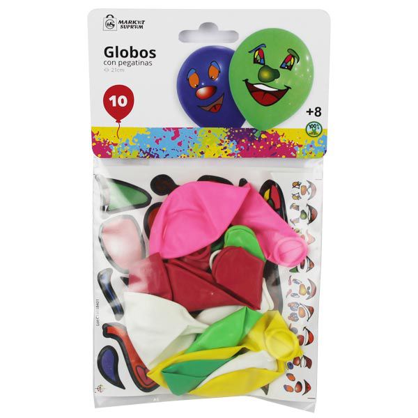 Globos con pegatinas – Pack de 10