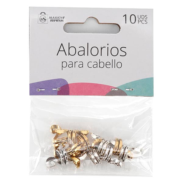 Abalorios en Espiral para el cabello Market Suprem 10uds