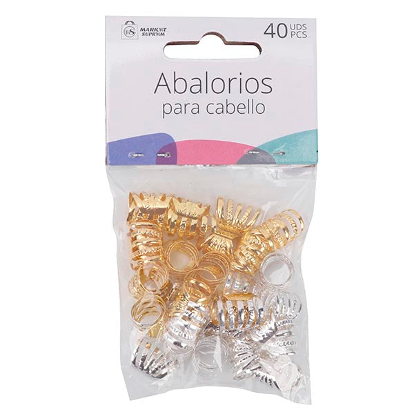 Abalorio Vikingo para el Cabello Market Suprem 40uds