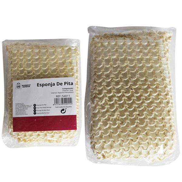 Esponjas y Manoplas de Pita Natural para Baño y Ducha