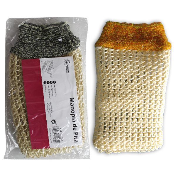 Esponjas y Manoplas de Pita Natural para Baño y Ducha