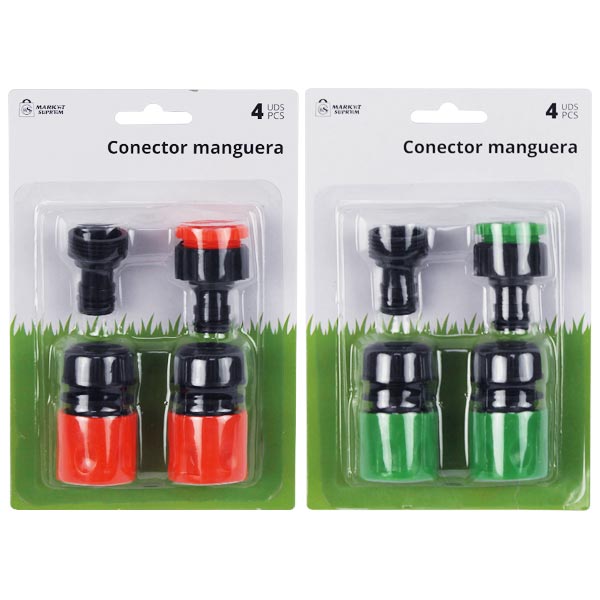 Set de Conectores para Manguera – 4 Piezas Market Suprem