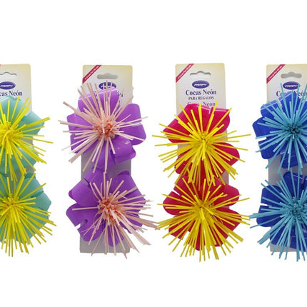 Noeuds Décoratifs Néon pour Cadeaux - Ensemble de 2 Unités