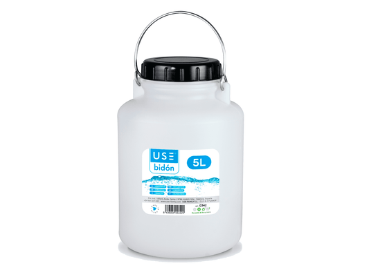 Contenant en plastique réutilisable de 5 L – Rangement pratique et sûr