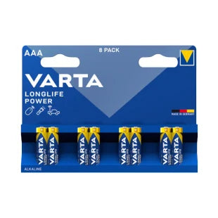 Varta Longlife Power AAA – Pack 8 Pilas Alcalinas