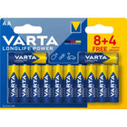 Varta Longlife Power AA – Pack 12 Pilas (8+4 Gratis)