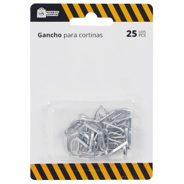 Gancho para Cortinas Market Suprem – 25 uds