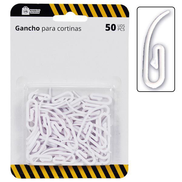 Gancho para Cortinas Market Suprem – 50 uds