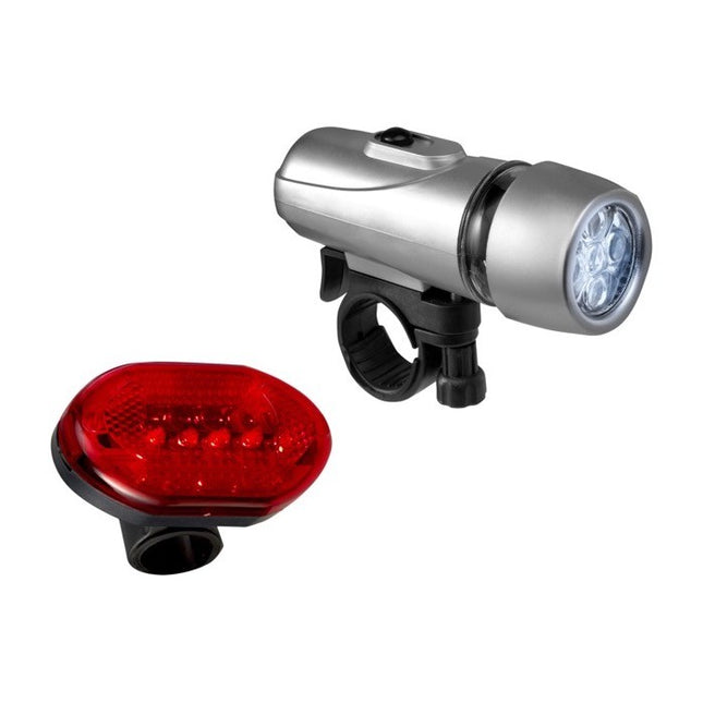 Set de Luces LED para Bicicleta (Delantera y Trasera) Evolux