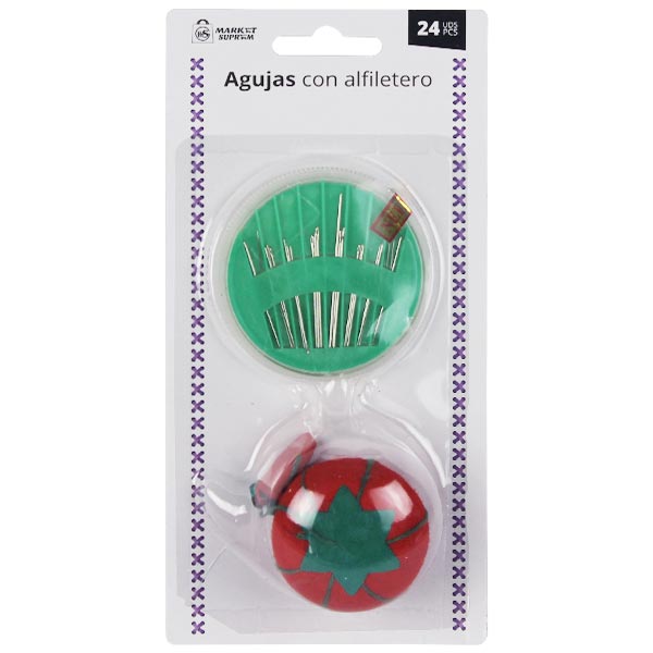 Pack Agujas + Alfiletero 24uds Market Suprem