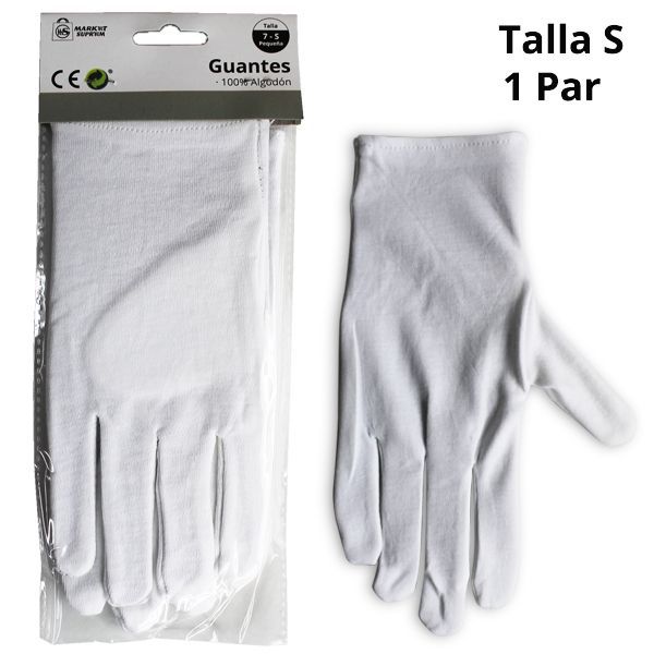 Gants en tissu noir et blanc