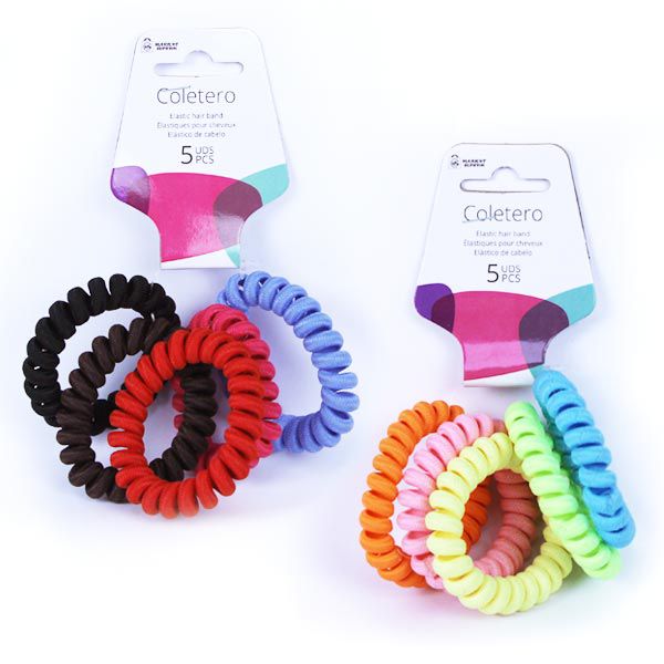 Coleteros Elásticos en Espiral Market Suprem – Pack 5 Uds
