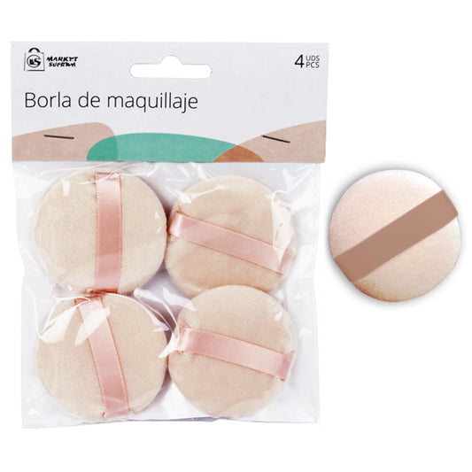 Puffs de maquillage - Pack de 4 unités pour une finition professionnelle