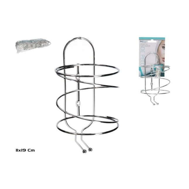 Soporte para Secador de Pelo en Espiral Cromado (11x19 cm) Gerimport