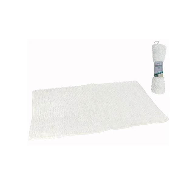 Tapete de Baño Chenilla Blanco 40x60 cm Gerimport