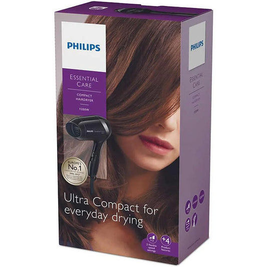 Secador de Pelo Philips Essential Care Compact - Ideal para el Uso Diario