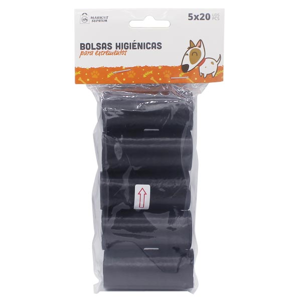 Bolsas Higienicas para Excrementos Market Suprem 5x20uds