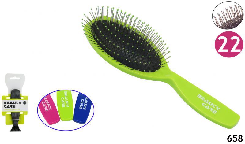 Brosse pneumatique colorée – Coiffure douce et style amusant