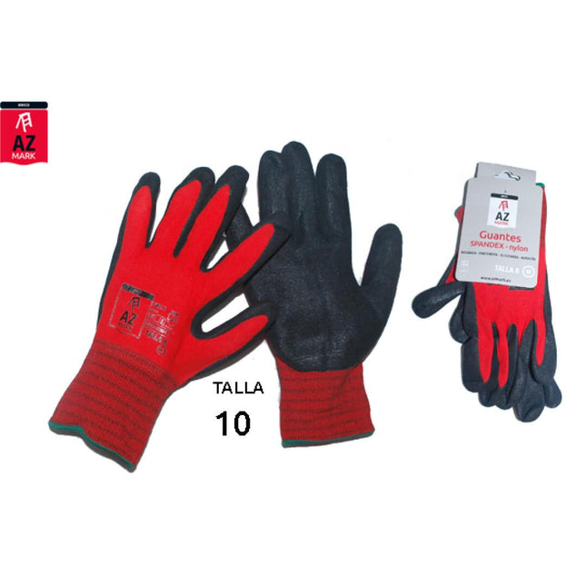 Guantes de Trabajo Spandex + Nylon AZ MARK – Talla 10