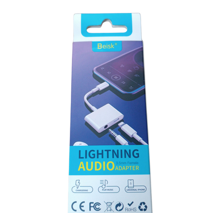 Cable de Audio Beisk Lightning a Jack 3.5mm (1m)