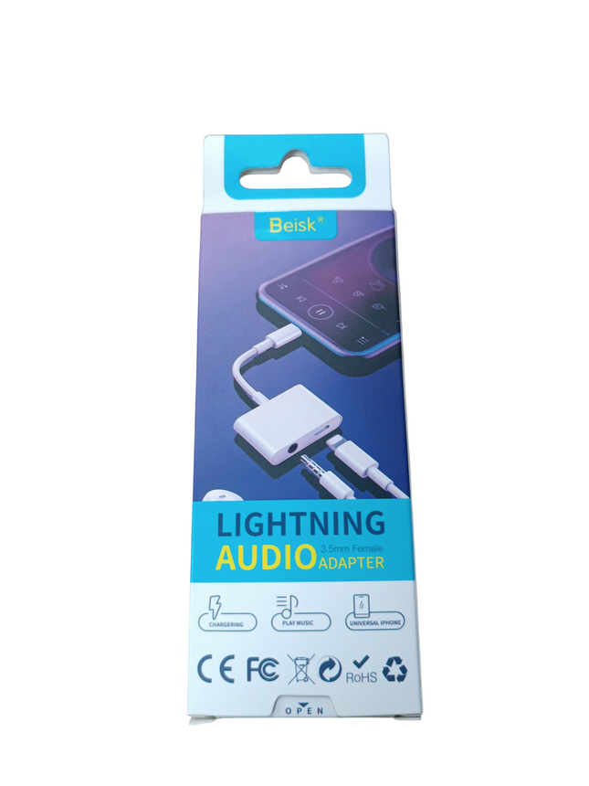 Cable de Audio Beisk Lightning a Jack 3.5mm (1m)