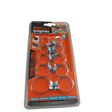 Set de Abrazaderas de Manguera Kmt Tools (10 Piezas)