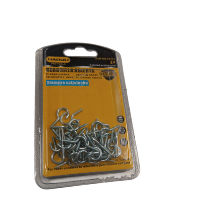 Ganchos de Rosca Metálicos (Pack de 24 uds.) Hadyu