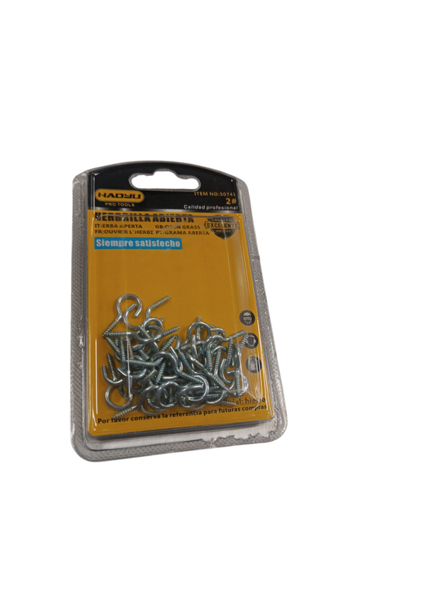Ganchos de Rosca Metálicos (Pack de 24 uds.) Hadyu