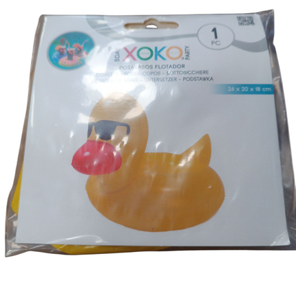Posavasos Flotador Hinchable – Patito Amarillo