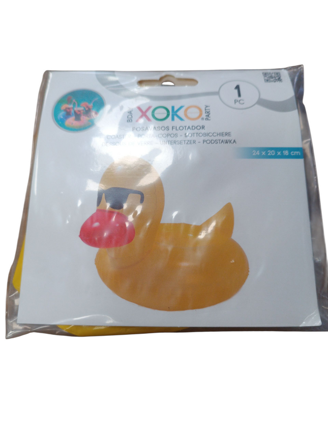 Posavasos Flotador Hinchable – Patito Amarillo