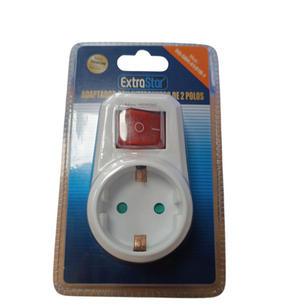 Adaptador con Interruptor de 2 polos ExtraStar