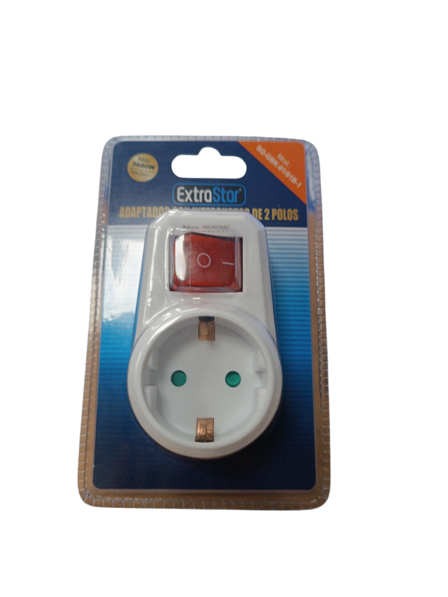 Adaptador con Interruptor de 2 polos ExtraStar
