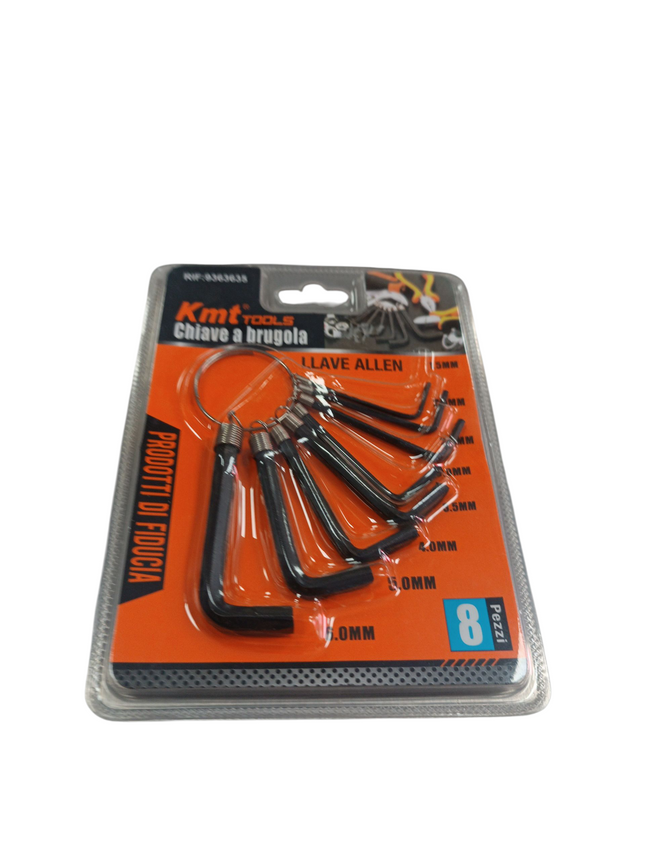 Set de Llaves Allen KMT Tools (8 Piezas)