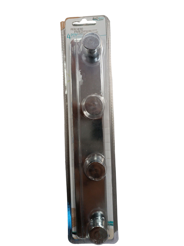 Perchero de Pared 4 Pomas – Bath&Go (Cromado)