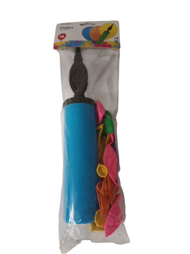 Set de Globos con Bomba Infladora Market Suprem (16 uds.)