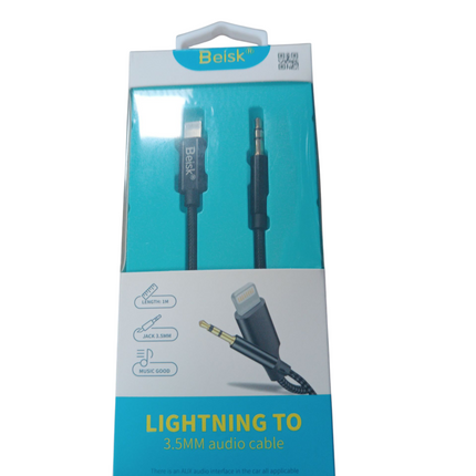 Cable de Audio Beisk Lightning a Jack 3.5mm (1m)