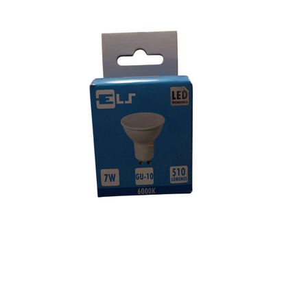 Bombilla LED ELS GU10 7W (510LM, Luz Fría 6000K)