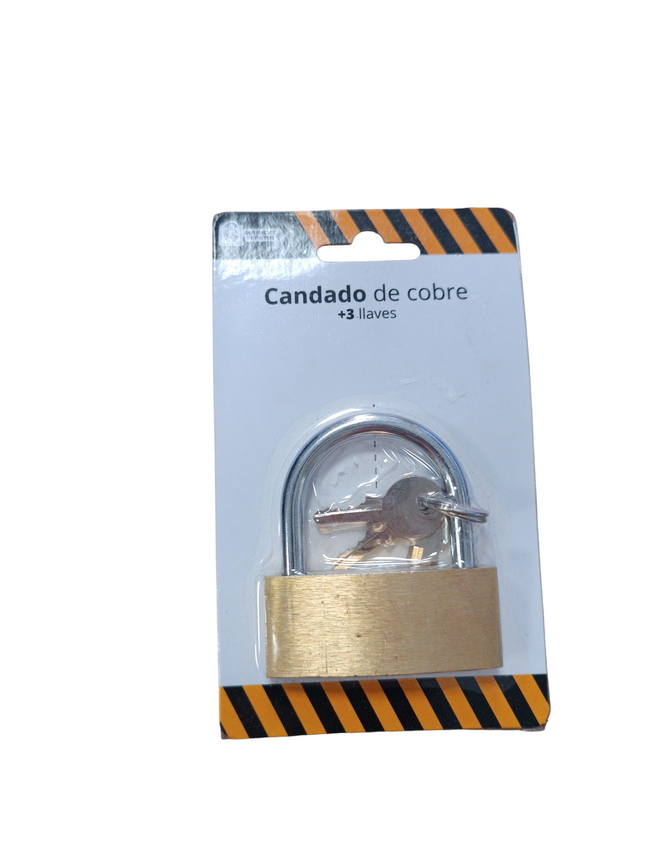 Candado de Cobre con 3 Llaves Market Suprem