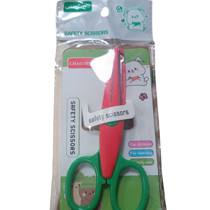 Tijeras Infantiles de Seguridad Chao Min – Verdes y Rojas